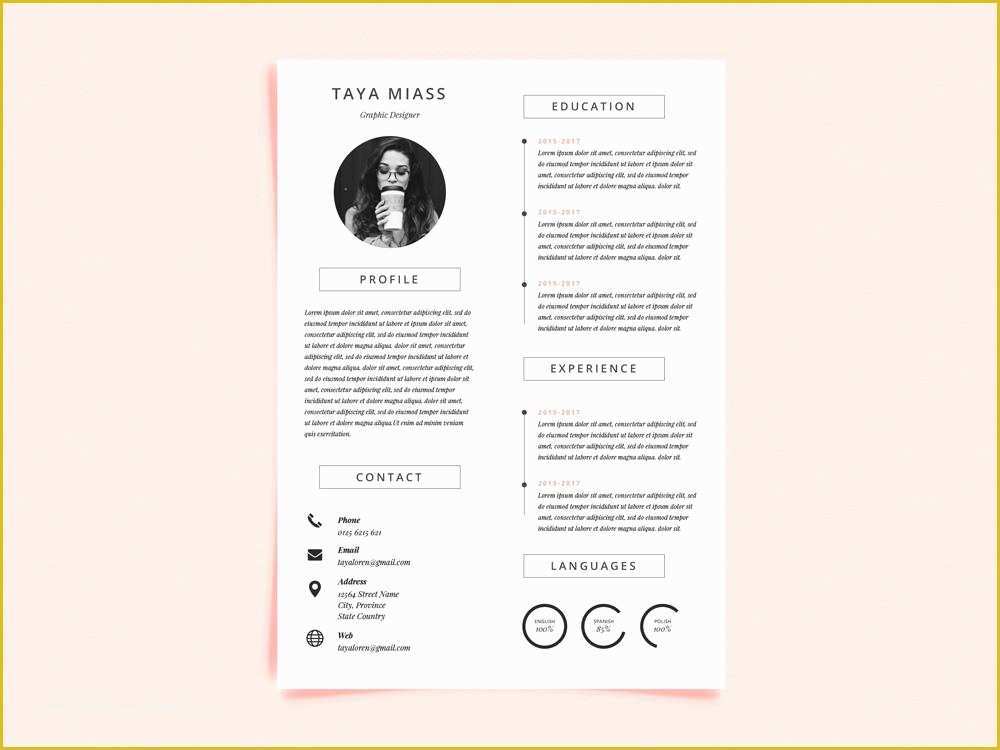 Free Ai Resume Templates Of Free Minimal Resume Templates Creativebooster