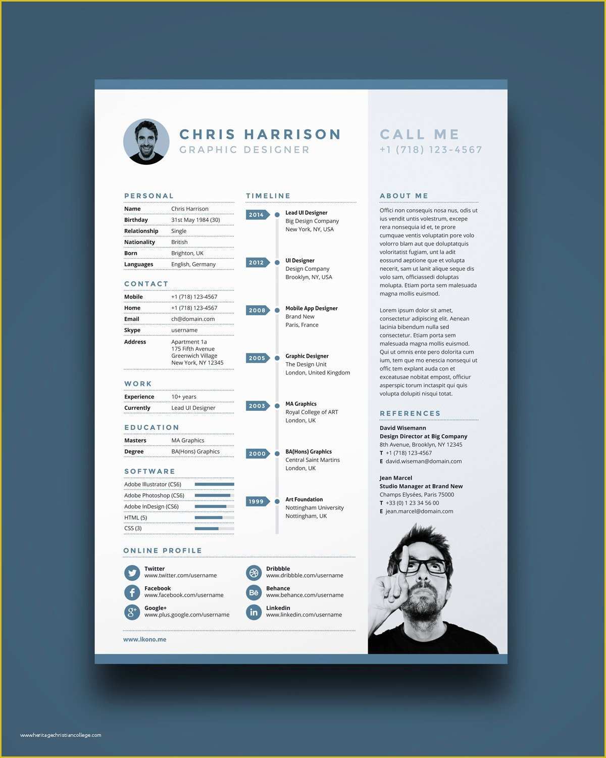 Free Ai Resume Templates Of Free Resume Template In Shop Psd Illustrator Ai