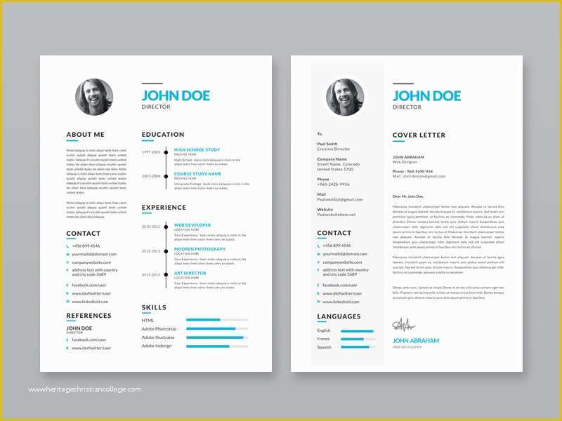 Free Ai Resume Templates Of Free Simple Illustrator Resume Template by Julian Ma