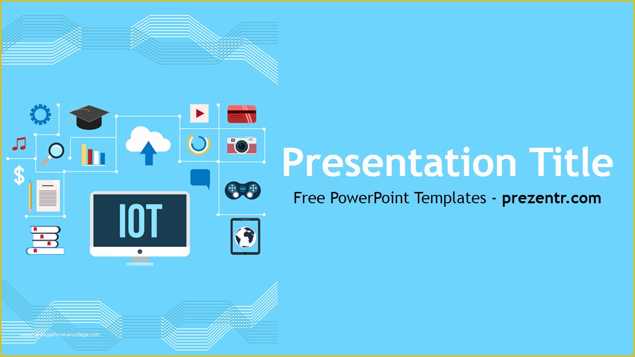 Free Alzheimer Powerpoint Template Of Free Internet Of Things Powerpoint Template Prezentr