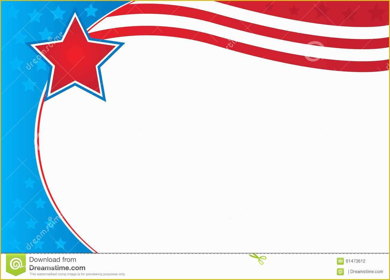 Free American Flag Flyer Template Of Patriotic Border Flyer Template Stock Illustration