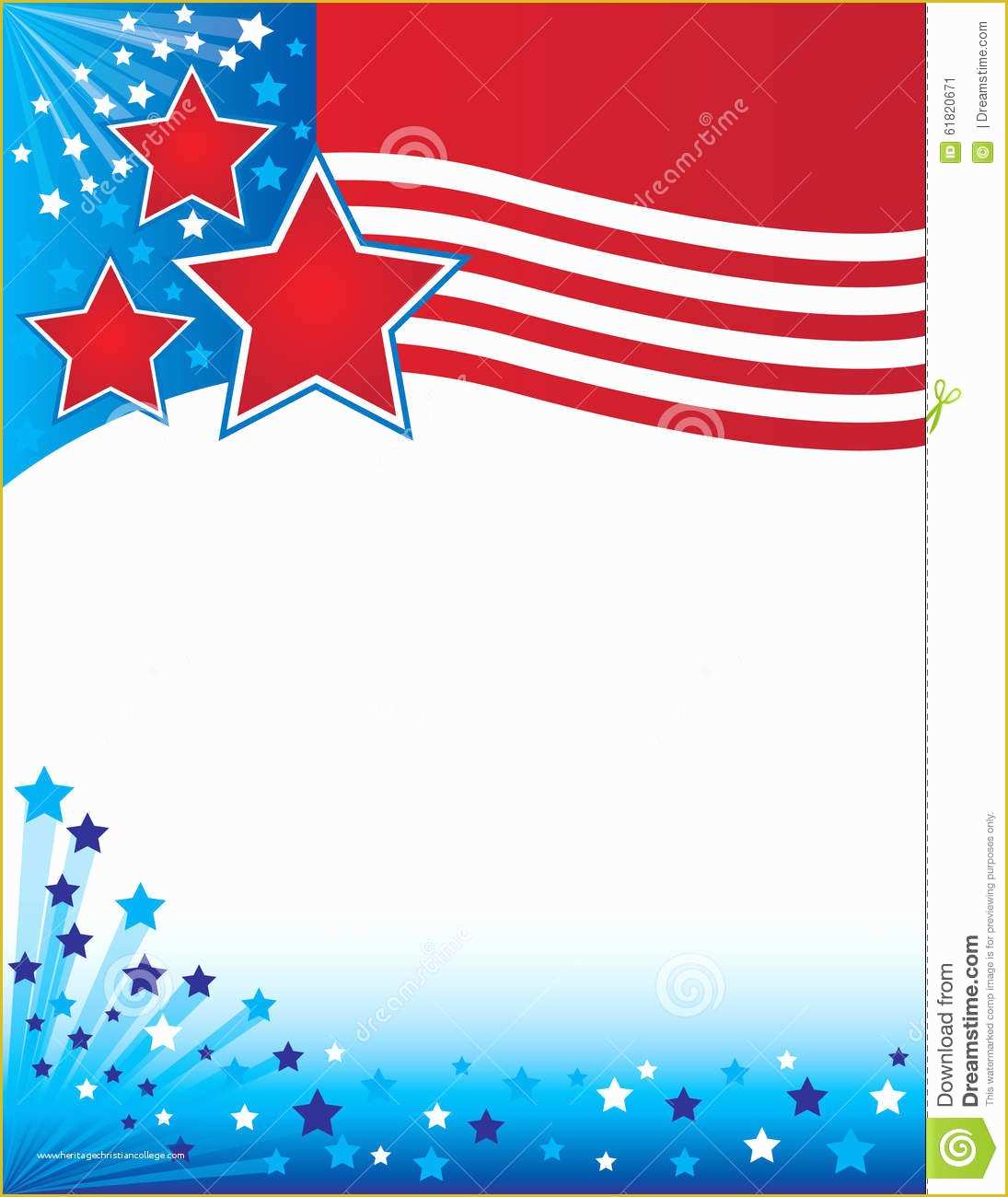 Free American Flag Flyer Template Of Patriotic Flyers Background Stock Illustration Image