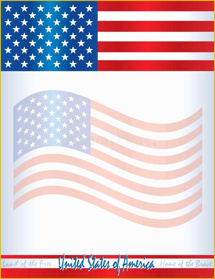 Free American Flag Flyer Template Of Usa American Flag Template Poster Background United States