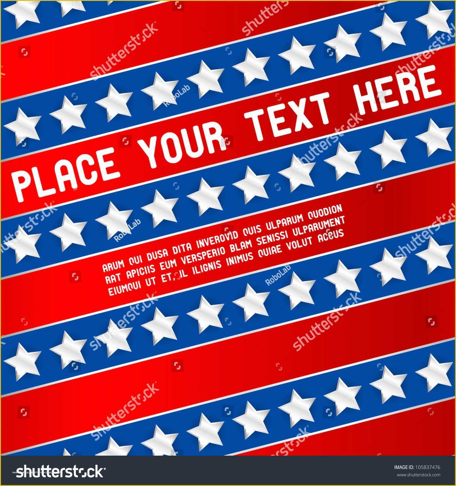 Free American Flag Flyer Template Of Usa Flag Flyer Template Stock Vector Shutterstock