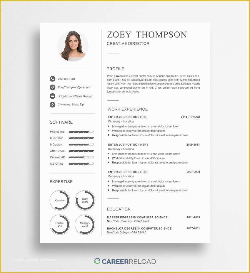 Free and Printable Resume Templates Of Download Free Resume Templates Free Resources for Job