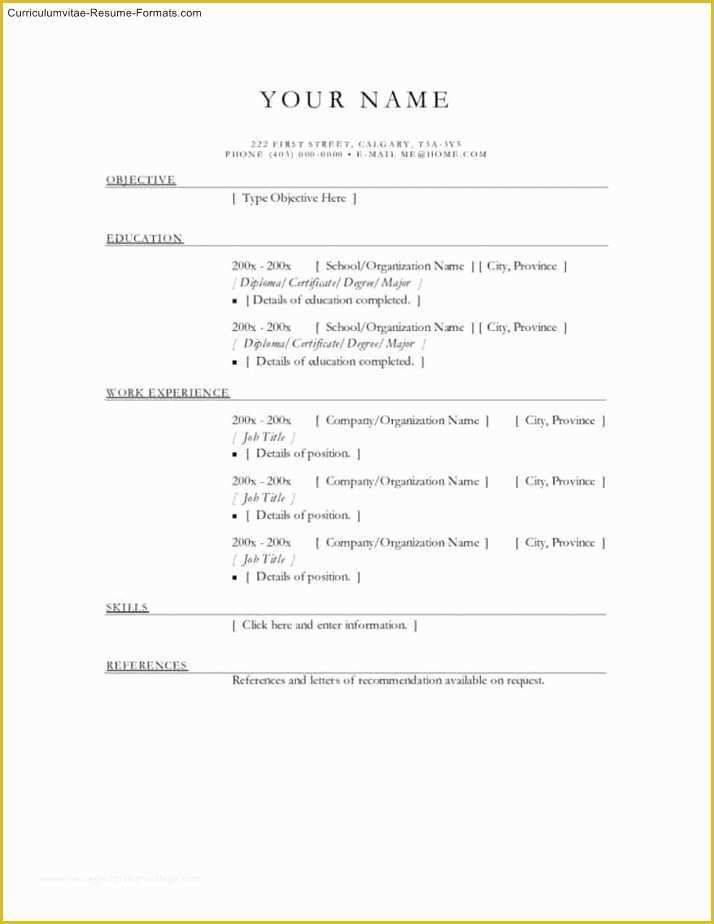 Free and Printable Resume Templates Of Free Line Resume Templates Printable Free Samples