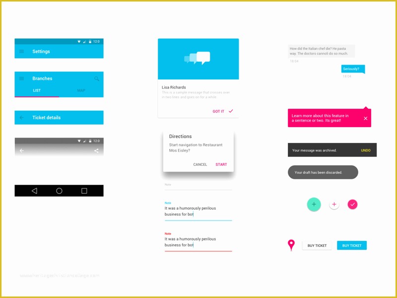 Free android Ui Templates Of 15 Free Material Design Ui Psd Elements