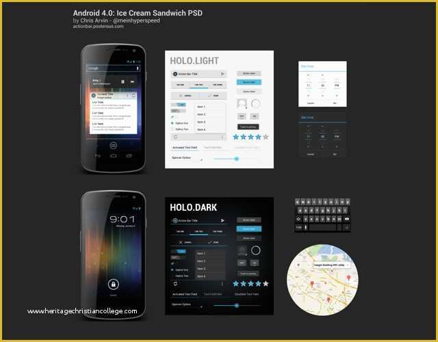 Free android Ui Templates Of android Gui Stencils Kits and Templates