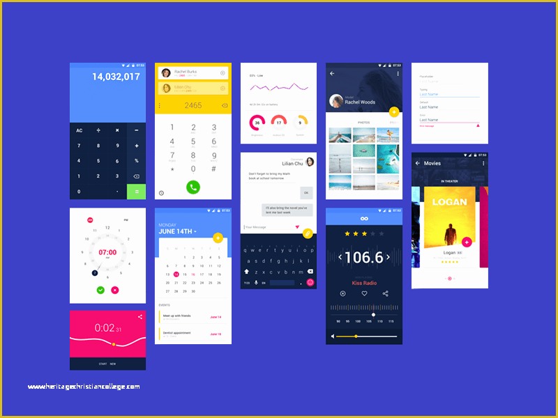 Free android Ui Templates Of android Material Design App Templates Free Resources for