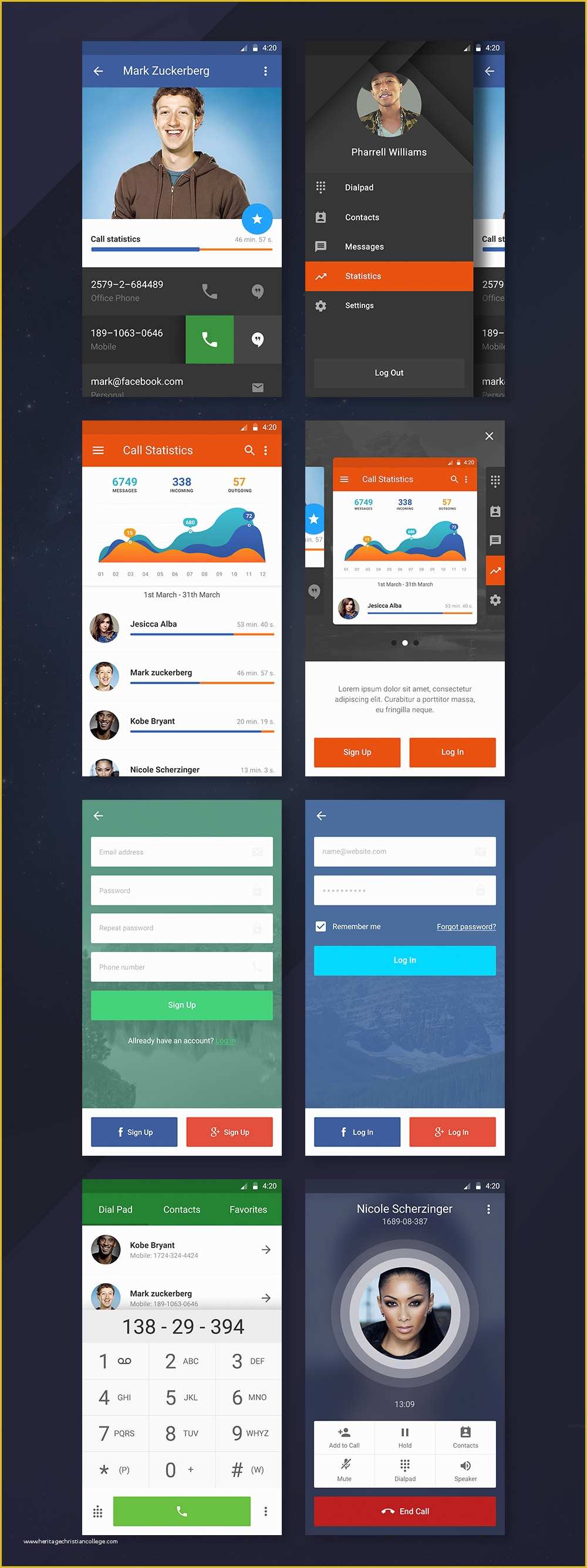 Free android Ui Templates Of Free android Ui Kit Age themes