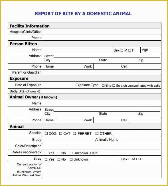 Free Animal Report Template Of 7 Sample Animal Report Templates