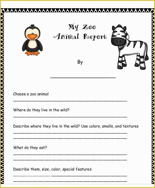 Free Animal Report Template Of 9 Animal Report Templates Word Pdf