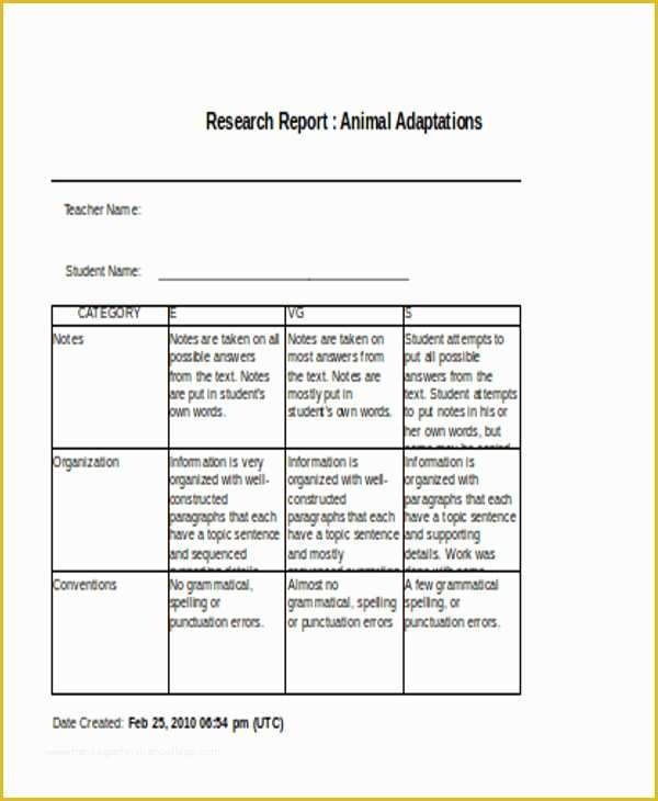 Free Animal Report Template Of 9 Animal Report Templates Word Pdf