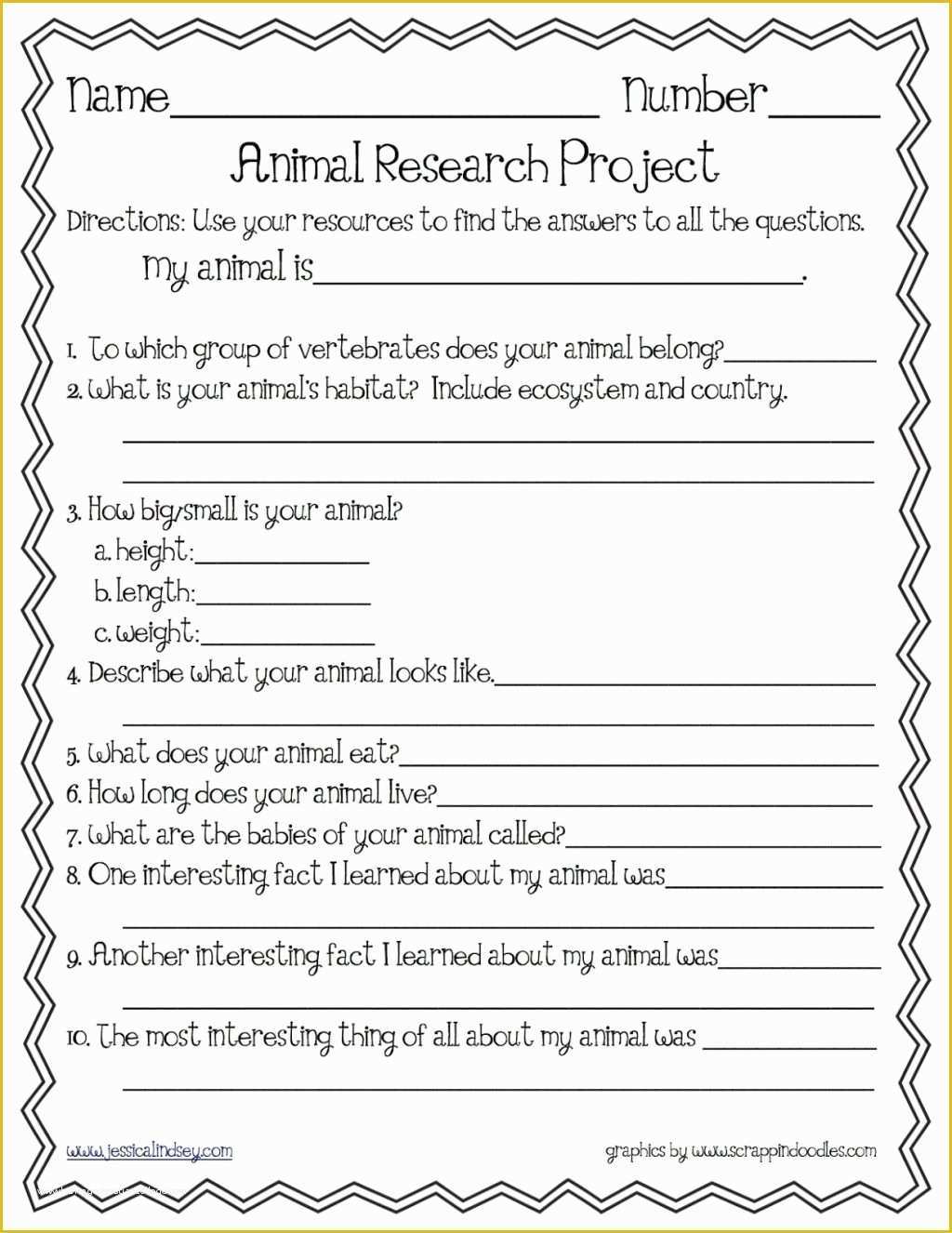 Free Animal Report Template Of Animal Report Template 5th Grade Kindergarten 2nd Research