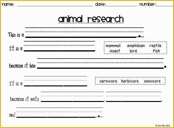 Free Animal Report Template Of First Grade Book Report Activities Sarah S First Grade