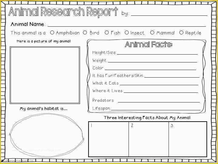 Free Animal Report Template Of Free Animal Project Poster Printable