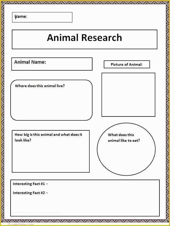 free-animal-report-template