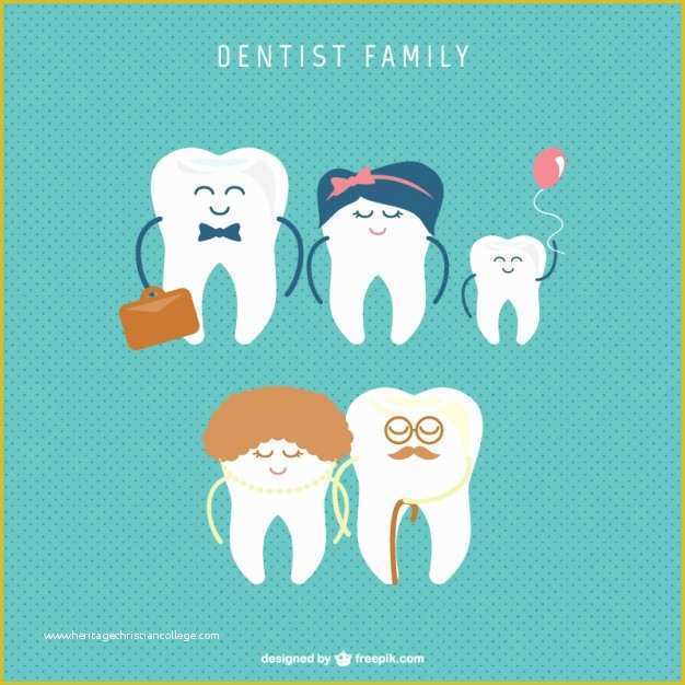 Free Animated Dental Powerpoint Templates Of Dental Family Vector