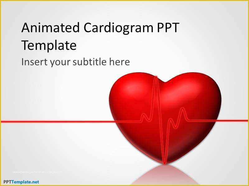 Free Animated Dental Powerpoint Templates Of Free Animated Cardiogram Ppt Template