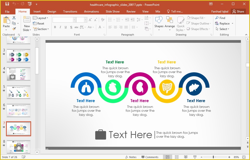 Free Animated Medical Ppt Templates Of Animated Healthcare Infographics for Powerpoint