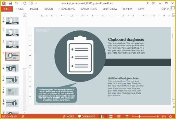 Free Animated Medical Ppt Templates Of Animated Medical assessment Powerpoint Template