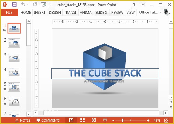 Free Animated Powerpoint Templates Of Animated 3d Cube Diagrams for Powerpoint Presentations