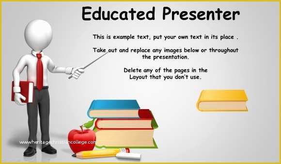 Free Animated Powerpoint Templates Of Animated Blackboard Template for Educational Powerpoint