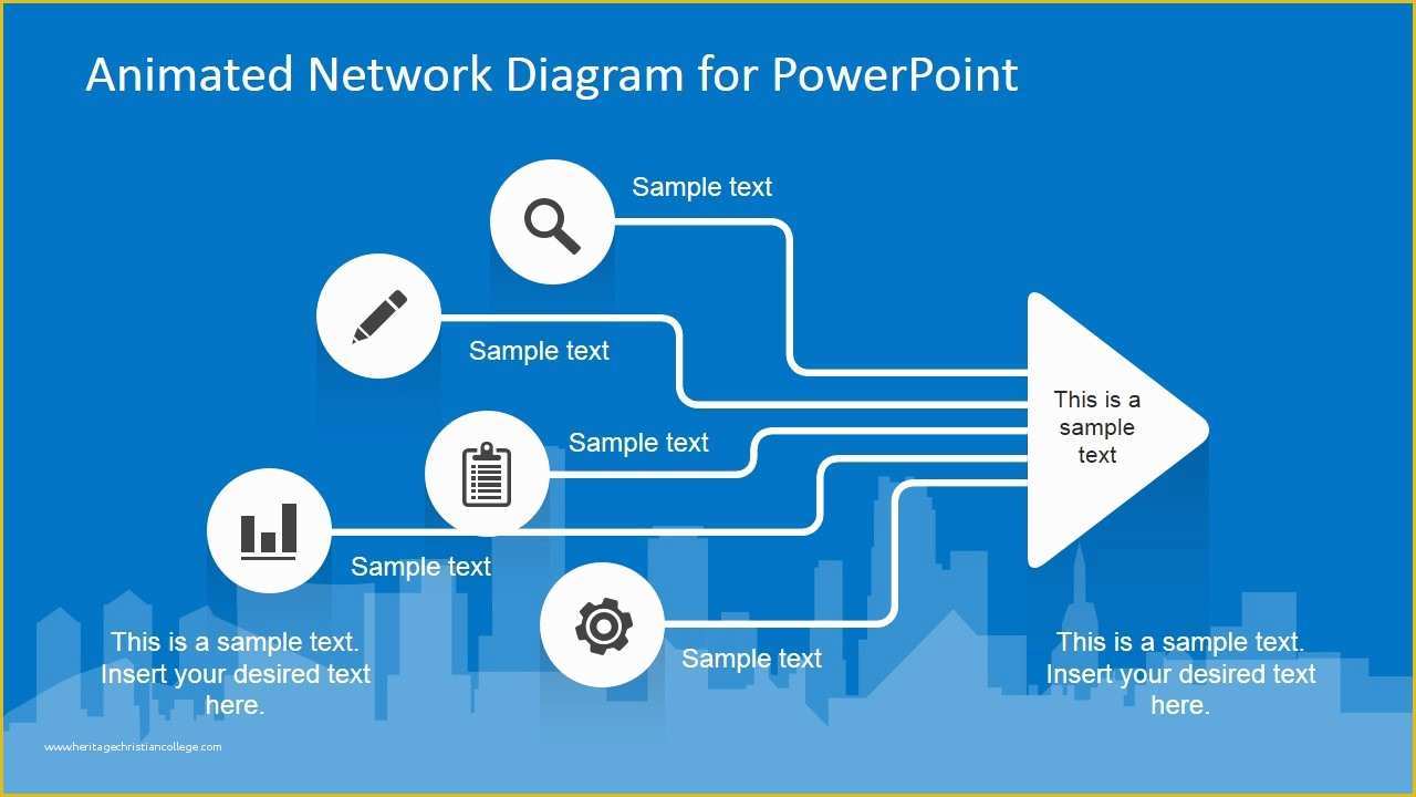 Free Animated Presentation Templates Of Animated Network Diagram Powerpoint Template Slidemodel