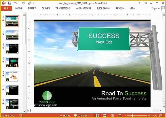 Free Animated Presentation Templates Of Interactive Roadmap Powerpoint Templates