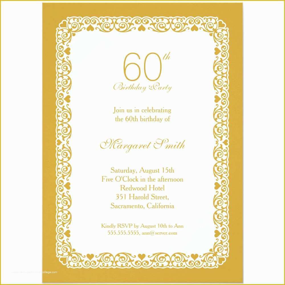 Free Anniversary Invitation Templates Of 20 Ideas 60th Birthday Party Invitations Card Templates