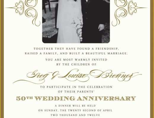 Free Anniversary Invitation Templates Of Golden Wedding Anniversary Invitation Golden Wedding