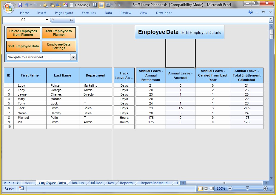 Free Annual Leave Spreadsheet Excel Template Of Leave Planner Template