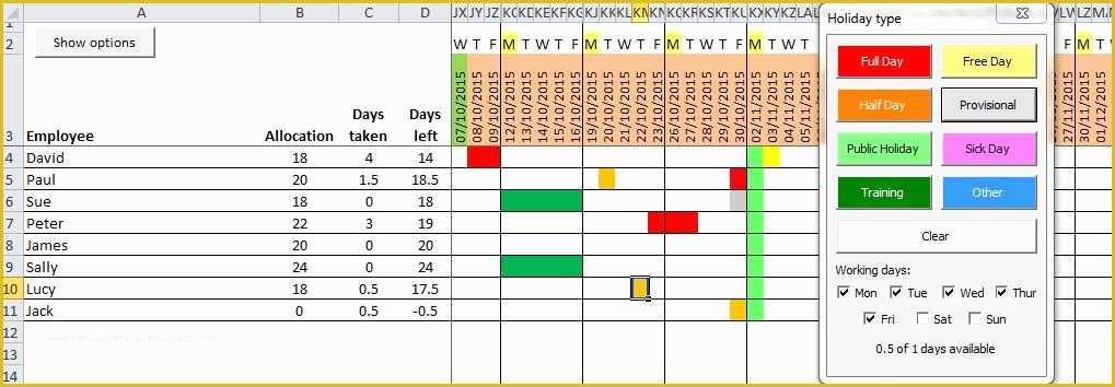 Free Annual Leave Spreadsheet Excel Template Of Leave Tracker Excel Template