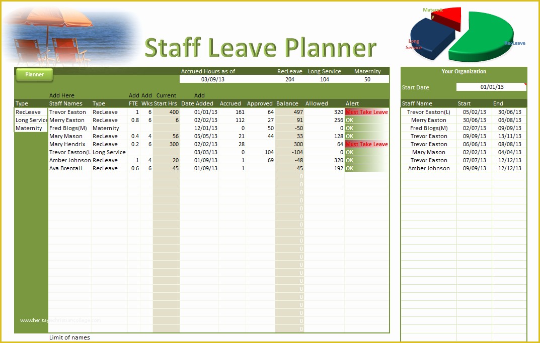 Free Annual Leave Spreadsheet Excel Template Of Staff Holiday Planner Template Free Excel