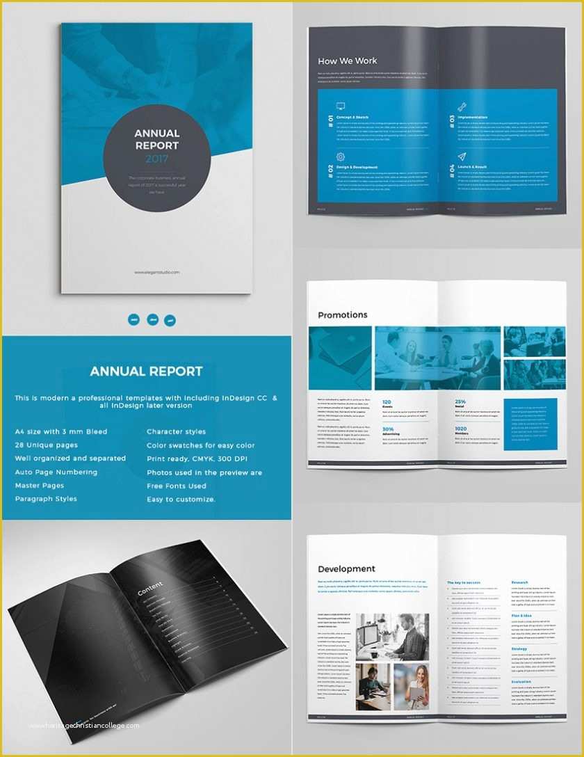 Free Annual Report Template Indesign Of Annual Reportign Templates Blue Brochure Flyer Template