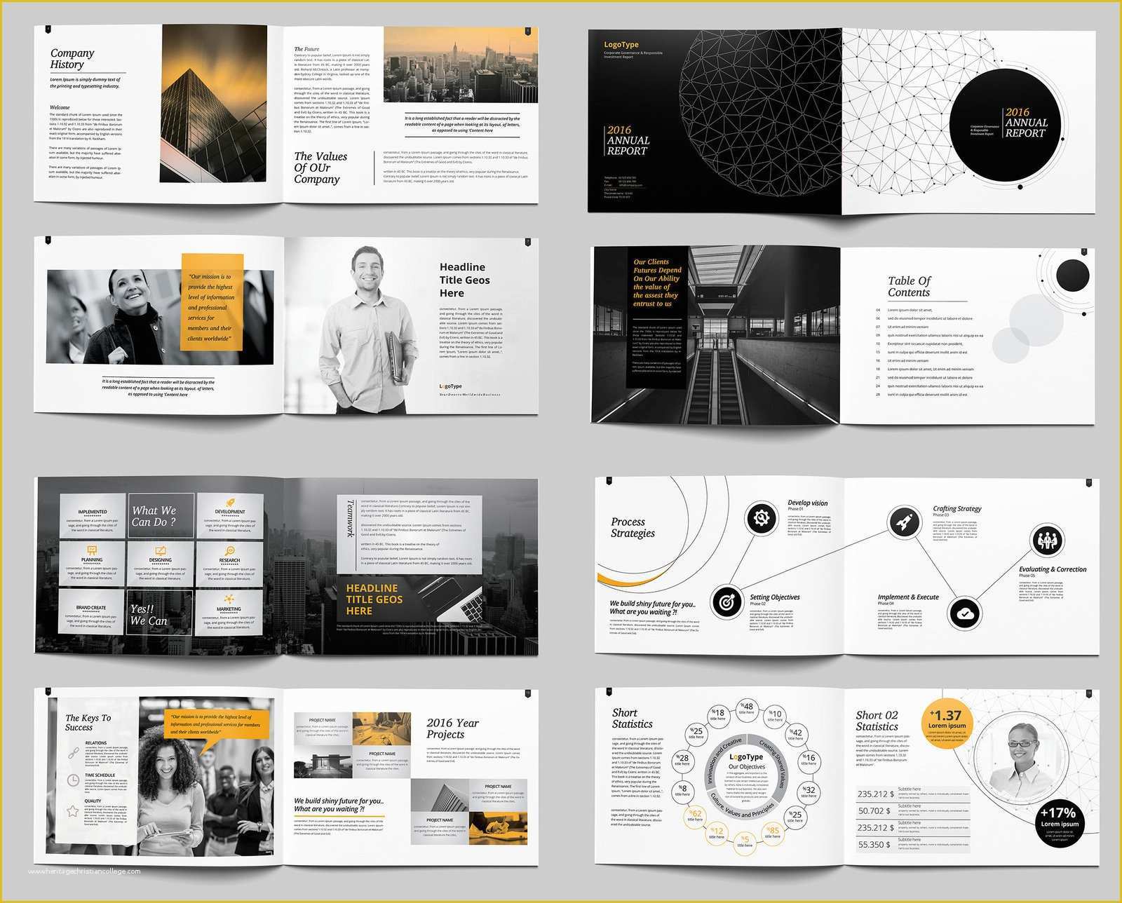 Free Annual Report Template Indesign Of Landscape Annual Report Brochure Template Indesign by