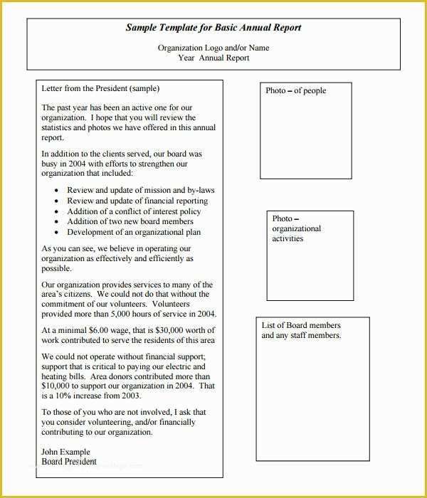 Free Annual Report Template Non Profit Of 19 Annual Report Templates to Download for Free