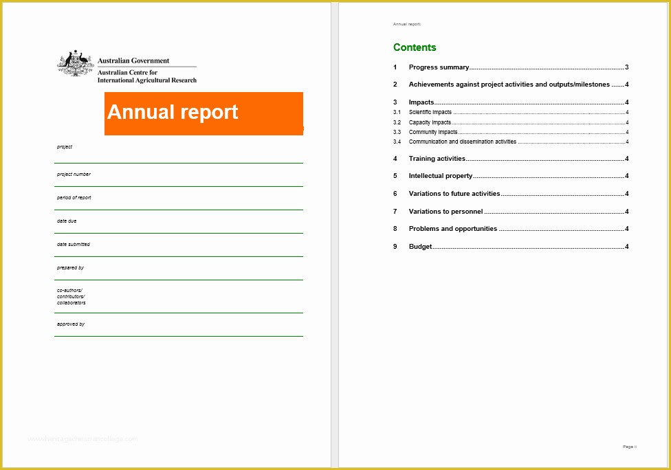 Free Annual Report Template Of 12 Free Annual Business Report Templates Word Templates