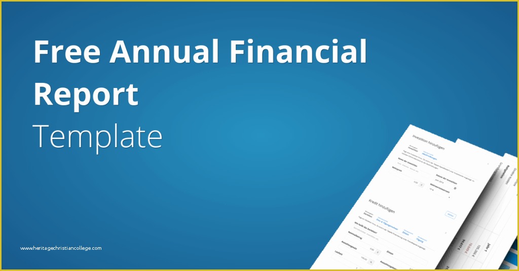 Free Annual Report Template Of Annual Financial Report Template