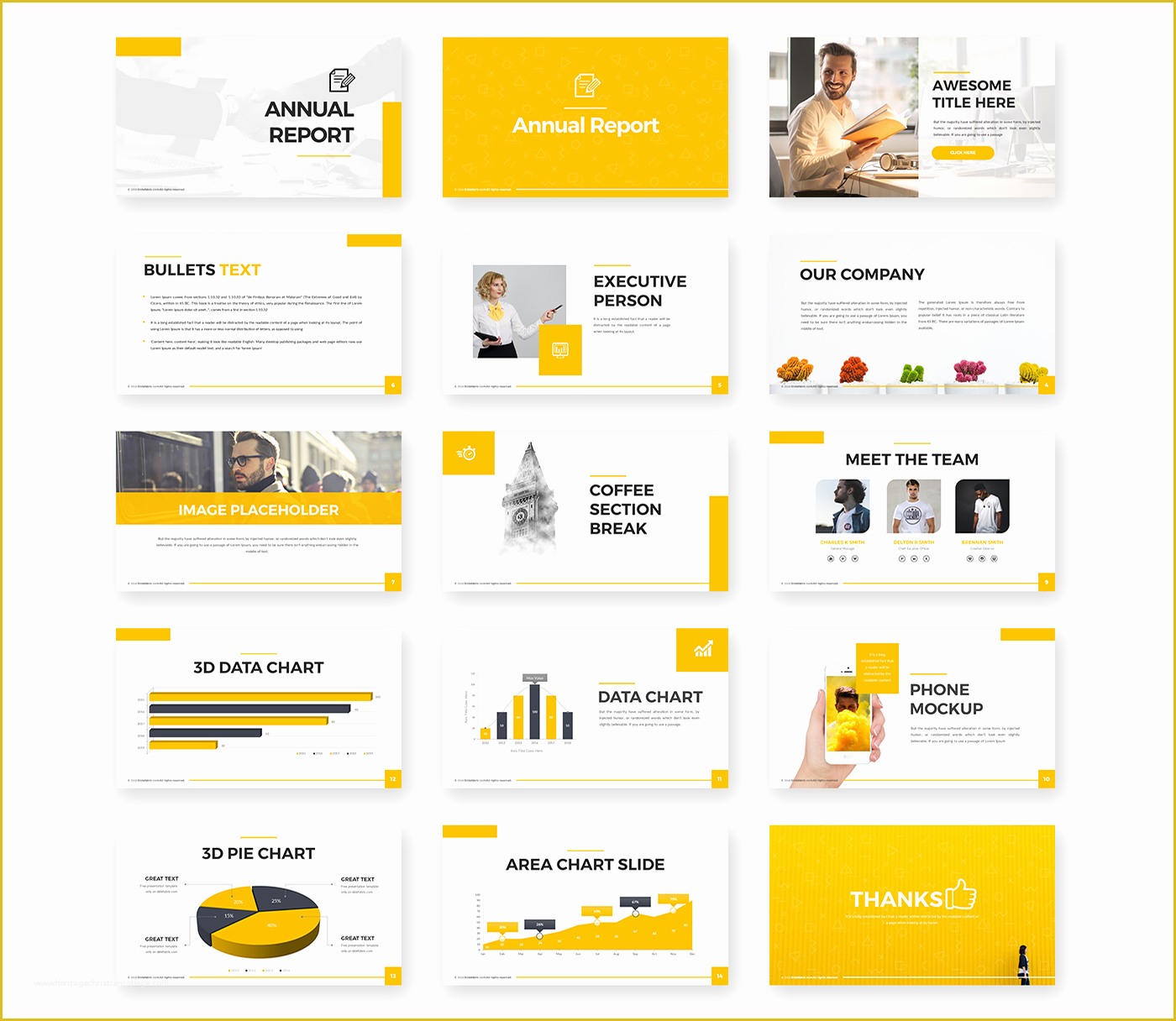 Free Annual Report Template Of Annual Report Powerpoint Template Pixelify