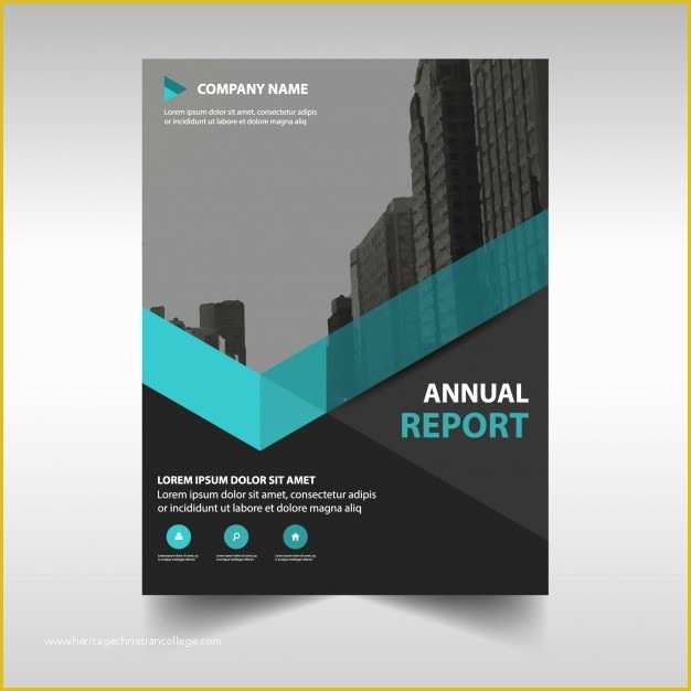 Free Annual Report Template Of Elegant Blue Corporate Annual Report Template Vector