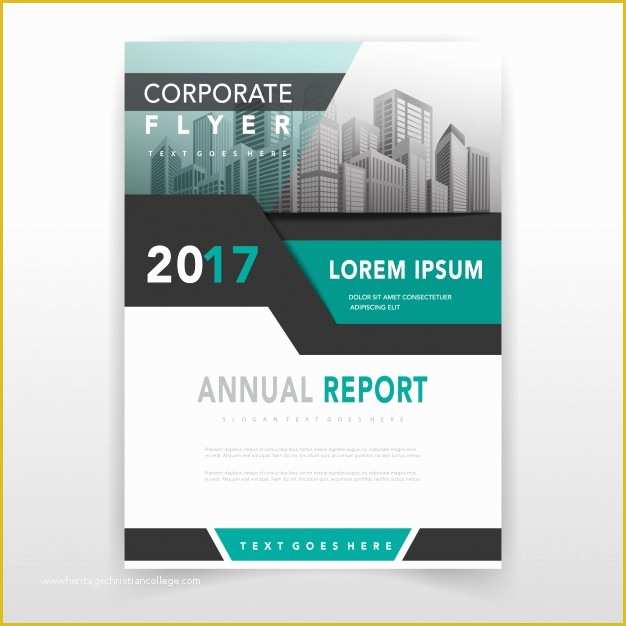 Free Annual Report Template Of Green Cover Annual Report Template Vector