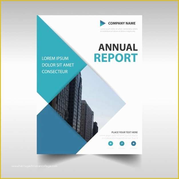 Free Annual Report Template Of Rectangular Professional Annual Report Template Vector