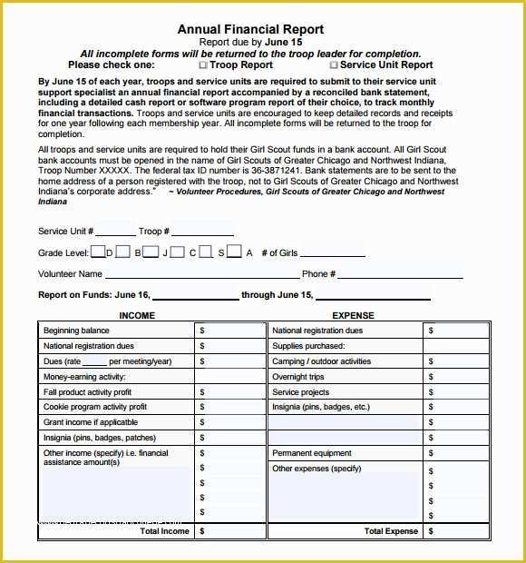 Free Annual Report Template Of Sample Financial Report 6 Free Documents In Pdf Word
