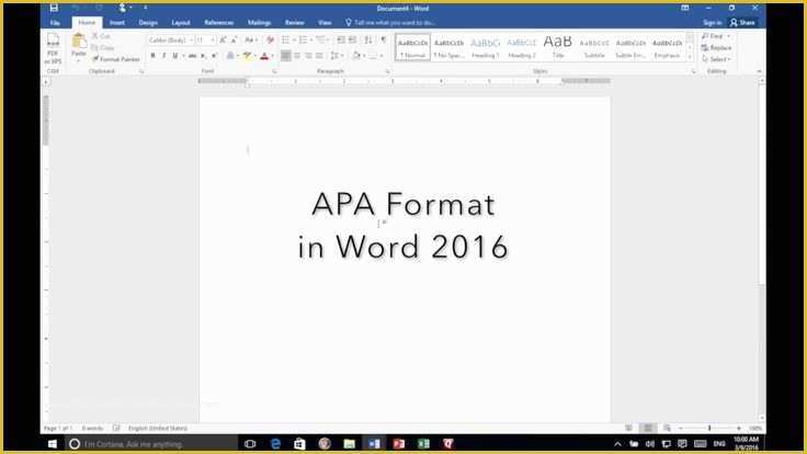 Free Apa Template for Word 2016 Of 1000 Ideas About Apa Style On Pinterest