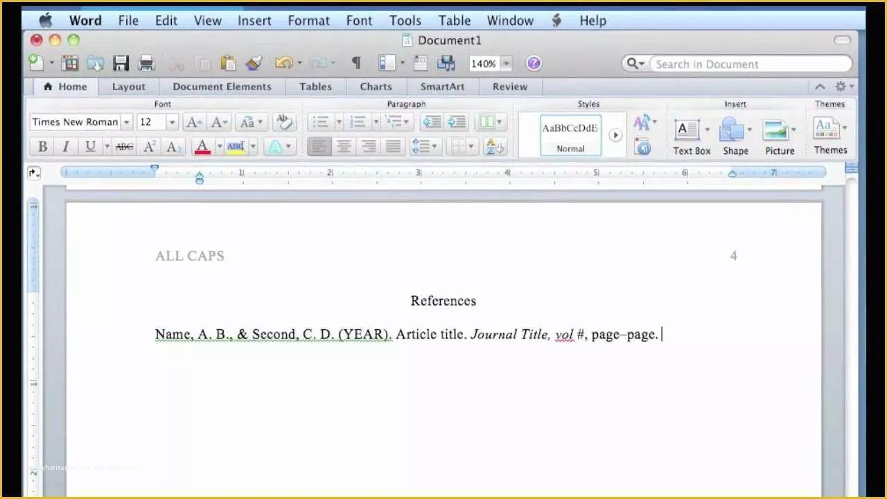 Free Apa Template for Word 2016 Of Apa format In Word for Mac