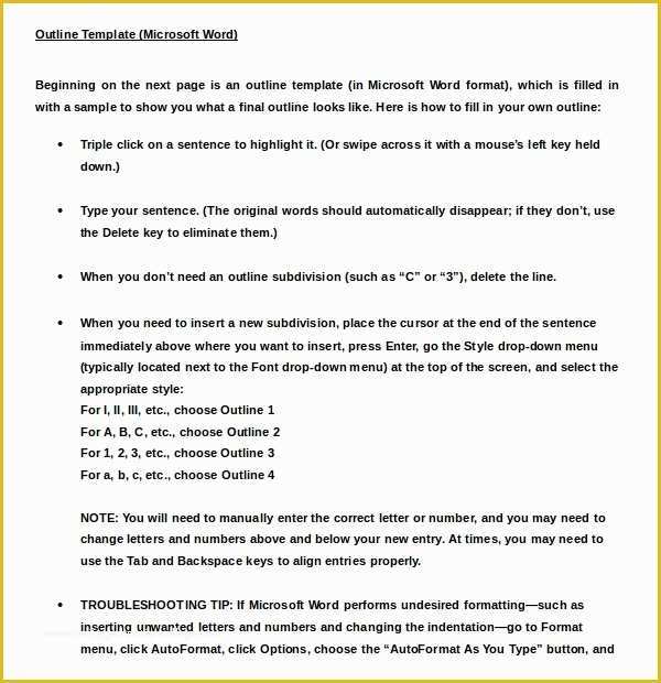 Free Apa Template for Word 2016 Of Apa Outline format