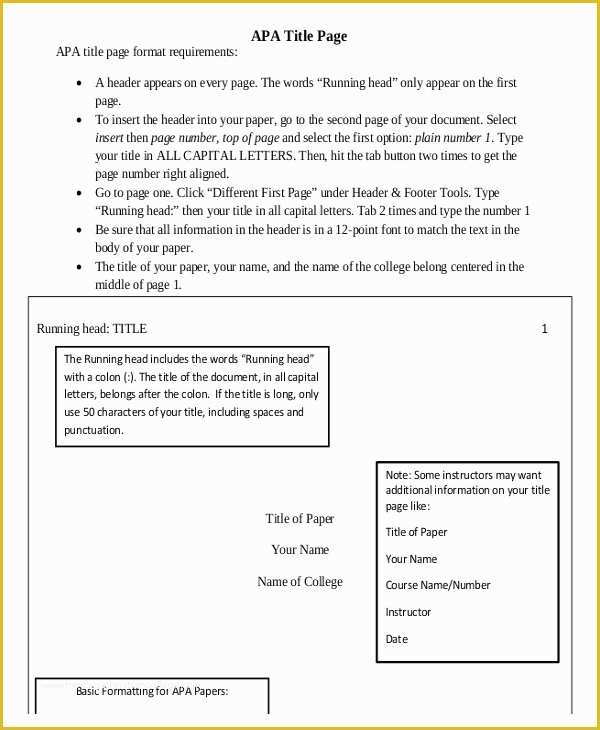 Free Apa Template for Word 2016 Of Cover Template – 14 Free Word Pdf Psd Documents