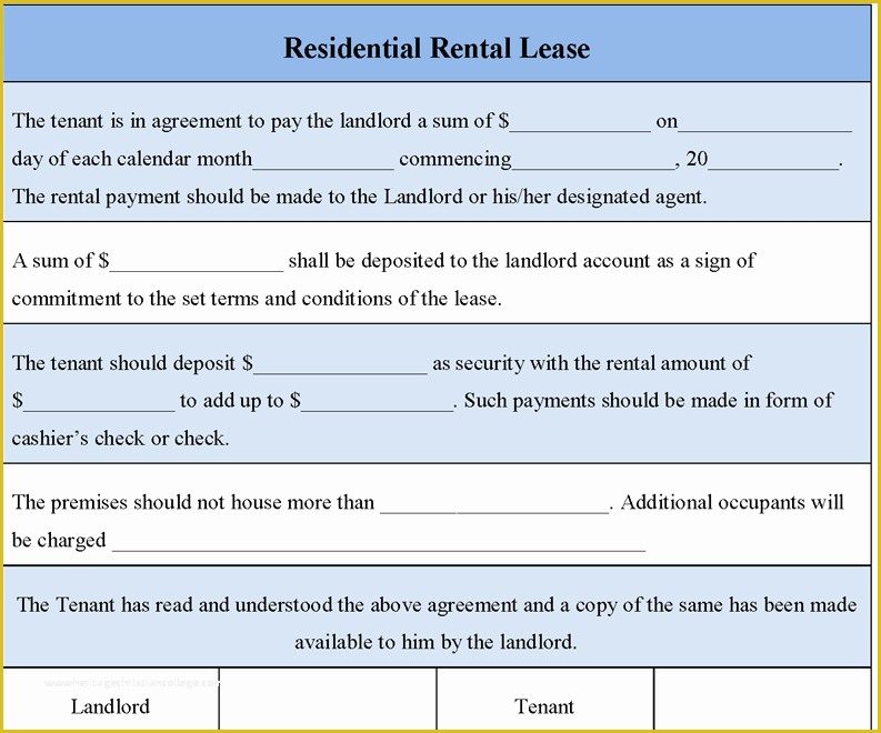 Free Apartment Lease Agreement Template Word Of 6 Free Rental Agreement Templates Excel Pdf formats