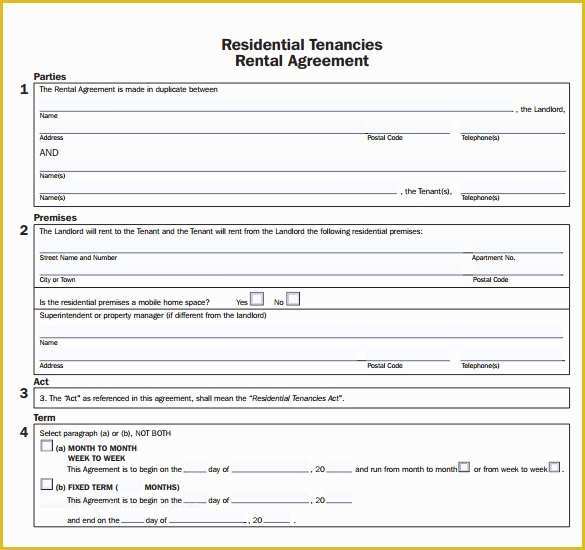 Free Apartment Lease Agreement Template Word Of Sample Apartment Rental Agreement Template 7 Free